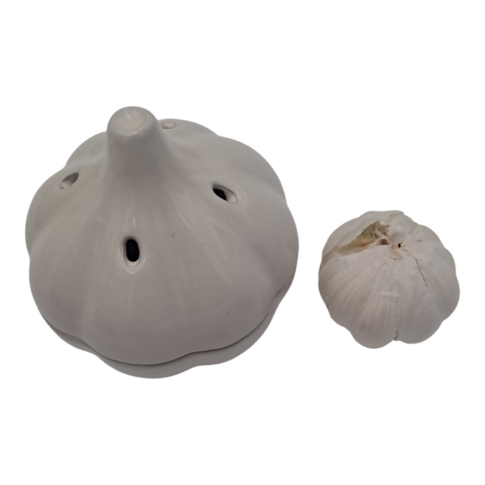 Garlic Keeper Garlic Holder Garlic Baker Ceramic/ Terra Cotta NWOT